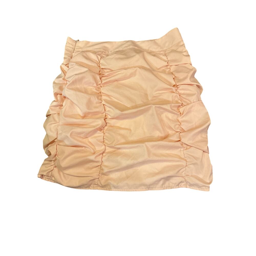 Misguided size 4 pink mini skirt side zipper